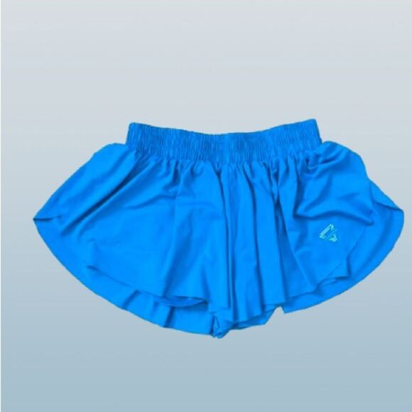 Vibrant Blue Skorts with Elastic Waistband - Picture 2 of 2